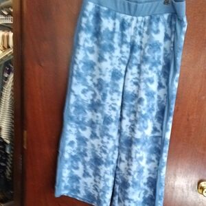 Lori Goldstein NWT Woman's Casual Crop Pants Blue Size Large